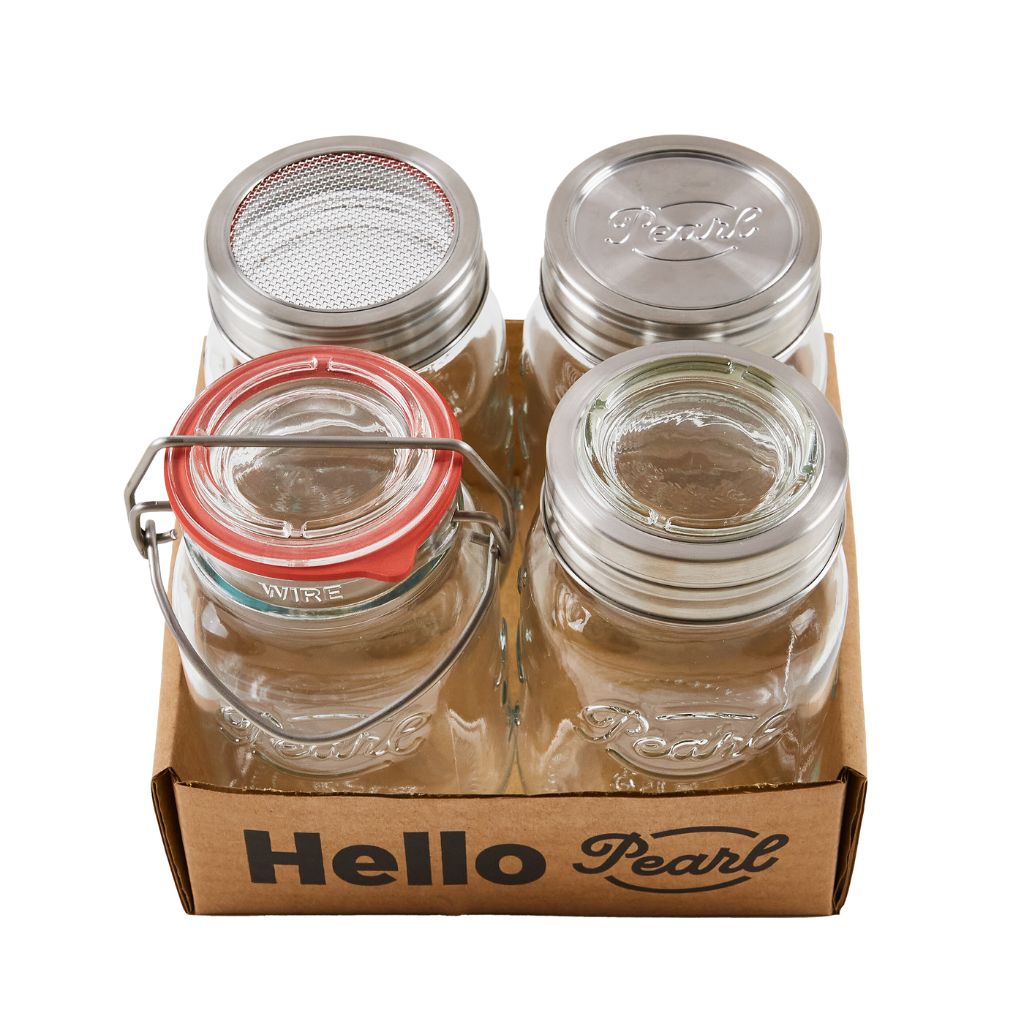 20 Pack Glass Mason Jars, 12 oz Clear Glass Jars with Regular Mouth and  Silver Metal lids, Canning Jars for Food Storage, Vegetables and Dry Food